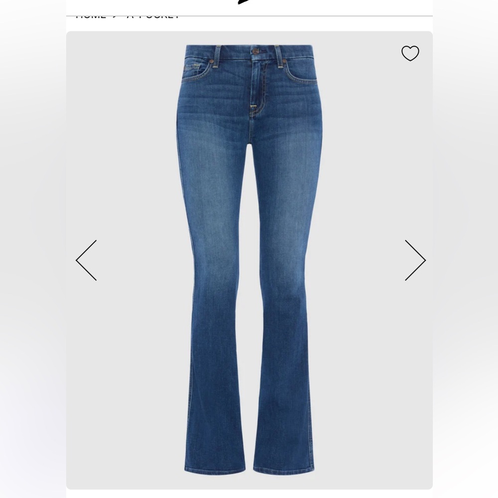 7 For All Mankind 
“A” pocket Flare Jeans
Size 26